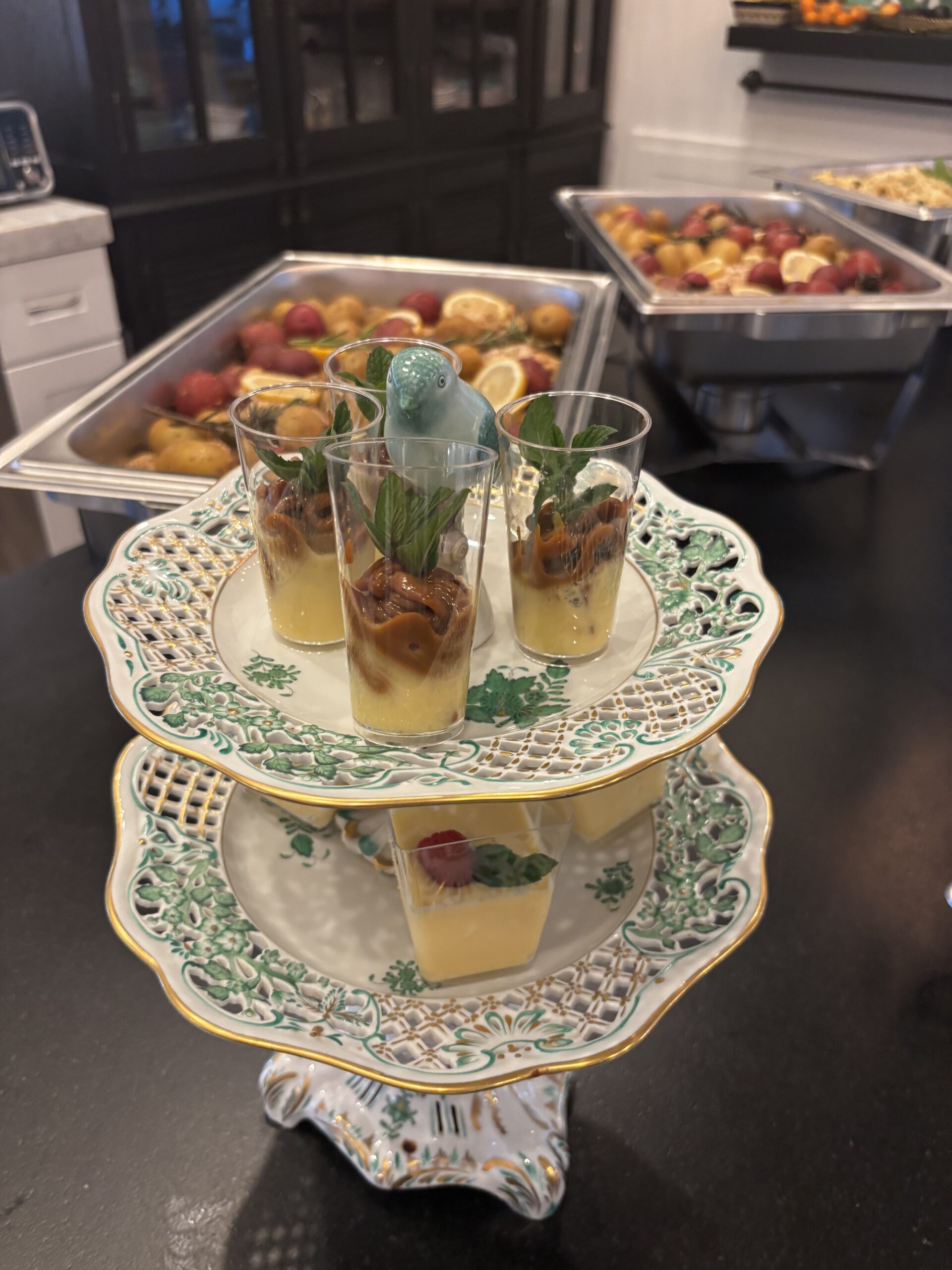 Mini desserts on display - ANA MARIA’S CATERING