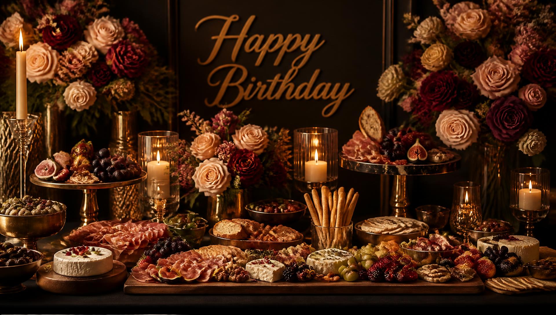 Elegant celebration grazing table